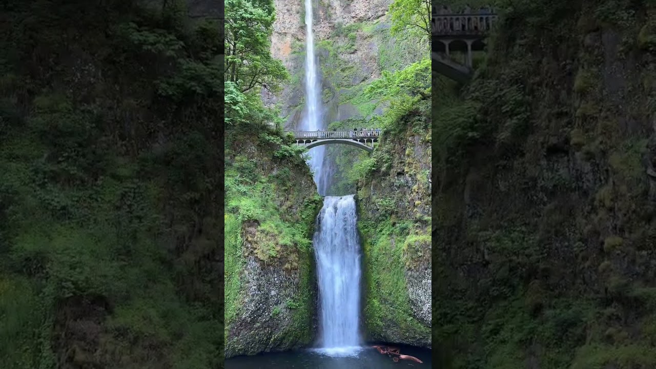 ✨ Have you visited Multnomah Falls in Oregon yet? We added this stop on to our PNW waterfall