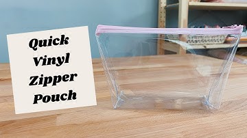 Vinyl Zipper Pouch with Flat Bottom // DIY Sewing Tutorial // Learn to Sew