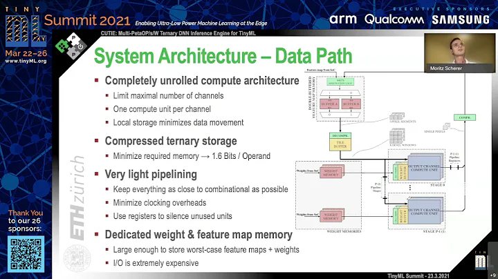 tinyML Summit 2021 tiny Talks: CUTIE: Multi-PetaOP/s/W Ternary DNN inference Engine for TinyML