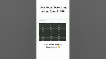 Live Data Searching from Mysql using Ajax & PHP 2022 | CodeWithNizami | #shorts #shortsfeed #php