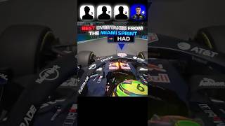 The BEST OVERTAKES of the Miami Sprint 🔥🏎️ #f1 #formula1 #maxverstappen #lewishamilton