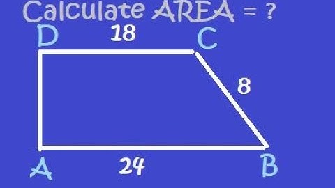 Calculate the Area of the Trapezium without the Height being given