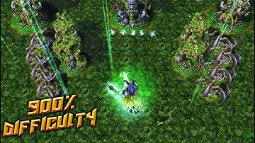 Warcraft 3 REFORGED | Random Ability Tank Defense | 900% Difficulty Elf Base