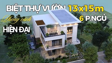 Gợi ý mẫu thiết kế biệt thự 3 tầng hiện đại mái bằng sang trọng
