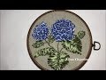 Гортензия вышитая лентами / Hydrangea embroidered with ribbons