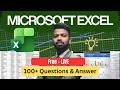 Advanced Excel Interview Questions Solved LIVE | Real MIS & Data Analyst Interview Prep 2026 | Free