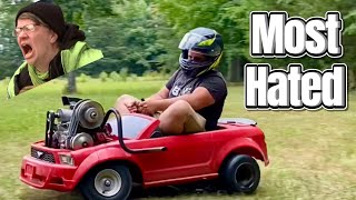 World’s Only Supercharged Nitrous PowerWheels Mustang- Predator 212 Engine Swap