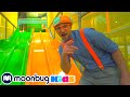 BLIPPI Visits Indoor Play Place (LOL Kids Club) - Learn | ABC 123 Moonbug Kids | Fun | Learning