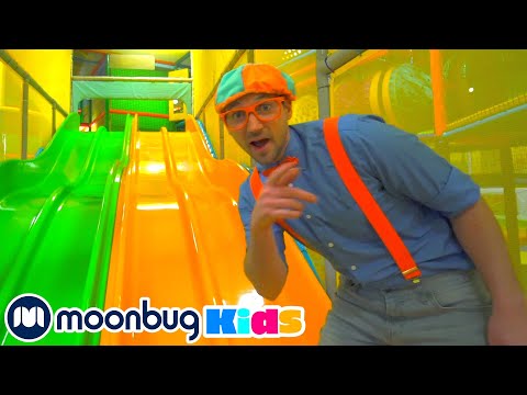 BLIPPI Visits Indoor Play Place (LOL Kids Club) - Learn | ABC 123 Moonbug Kids | Fun | Learning