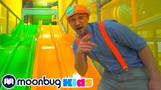 BLIPPI Visits Indoor Play Place (LOL Kids Club) - Learn | ABC 123 Moonbug Kids | Fun | Learning