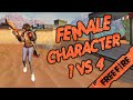 [B2K] سولو سكواد بسكين الفتاة | FEMALE CHARACTERS SOLO VS SQUAD