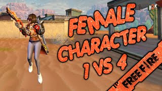 [B2K] سولو سكواد بسكين الفتاة | FEMALE CHARACTERS SOLO VS SQUAD