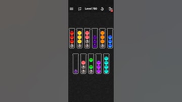 Ball Sort Color Water Puzzle Solution Level 780