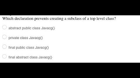 Final Keyword Multiple Choice Question 1