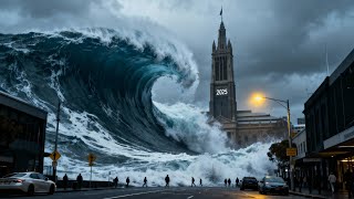 Mega Tsunami 2025 Strikes Melbourne | Monster Waves Destroys The Coast Wealth