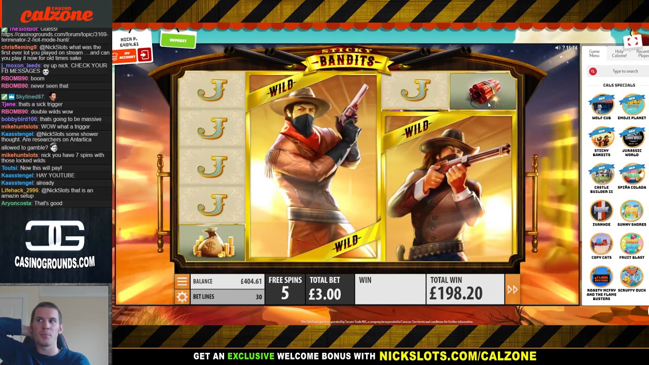 BIG WIN on Sticky Bandits Slot - £3 Bet