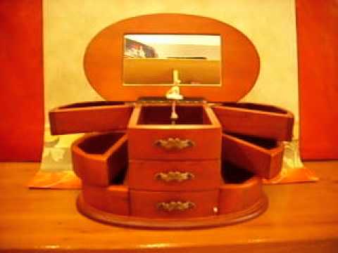 Djeco Carillon Portagioie con Cassetto e Specchietto - Ballerina bambina