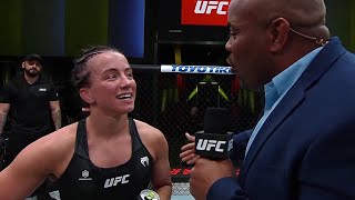 Maycee Barber Octagon Interview | UFC Vegas 52