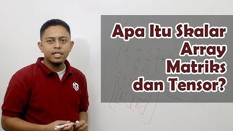 Apa itu Skalar, Array, Matriks dan Tensor? | Aljabar Linier