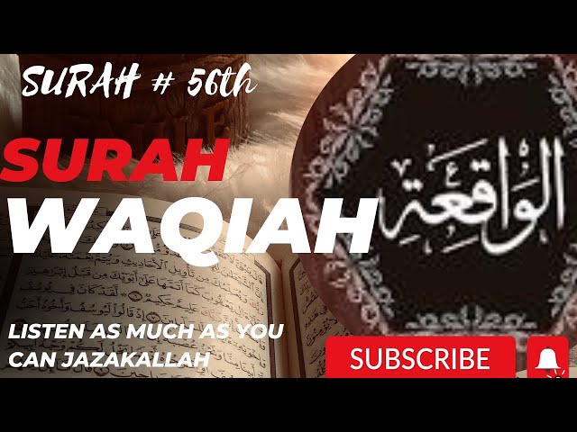 SURAH e WAQIAH | Beautiful Quran Recitation | OTP #islam#islamreligion#quranrecitation#surahwaqia class=