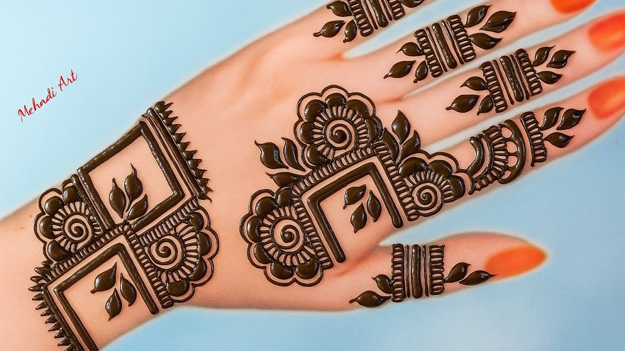 सरल मेहंदी डिजाइन  | Mehndi design | Mehndi | Cone design | Mehndi Art | Floral design 