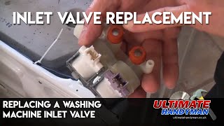 Washing machine fills with water | replacing a washing machine inlet valve