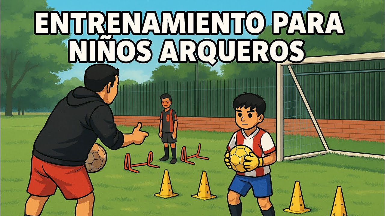 Entrenamiento para niños arqueros ⚽ | Ejercicios de fuerza, técnica y agilidad con José Ovelar