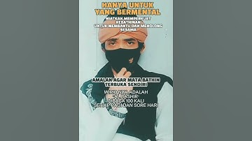 PENAKUT JANGAN COBA COBA!!!!!! amalan pembuka mata batin ||cara membuka mata batin#shorts