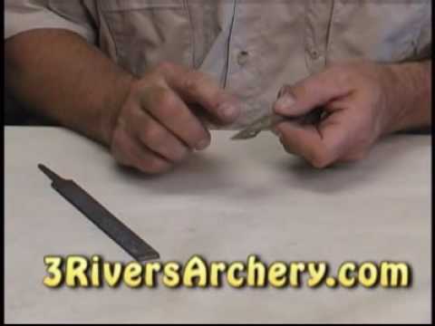 3Rivers Archery: How to Sharpen 2 blade broadheads