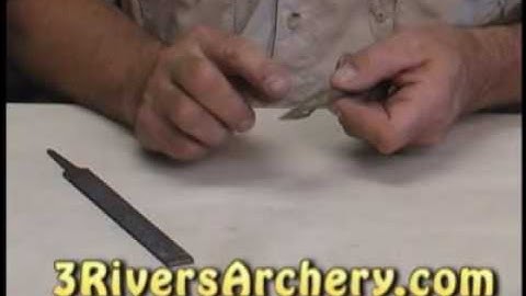 3Rivers Archery:  How to Sharpen 2 blade broadheads