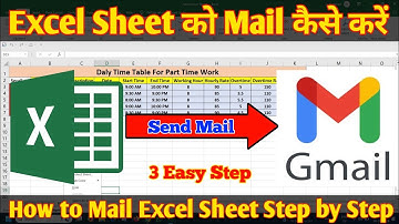 Excel Sheet ko Mail Kaise Kare | How to Mail Excel Sheet