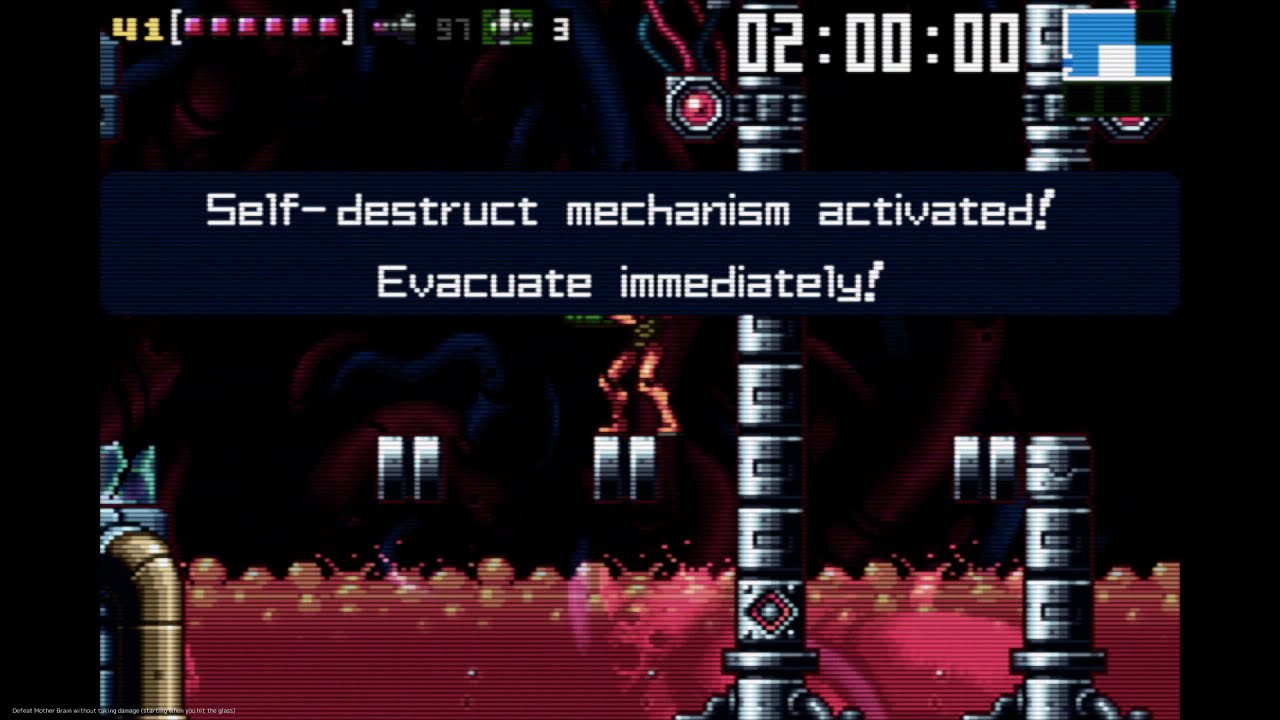 Metroid Zero Mission - Defeat Mother Brain without taking damage