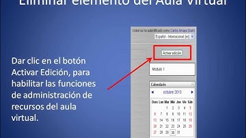 Eliminar elemento del Aula Virtual Moodle