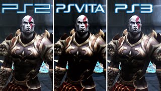 God of War II | PS2 vs PS Vita vs PS3 | Graphics Comparison