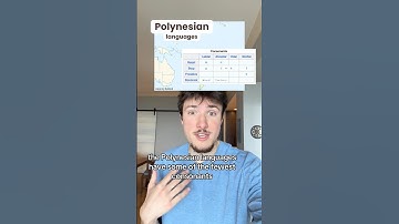 The Polynesian languages are fascinating!