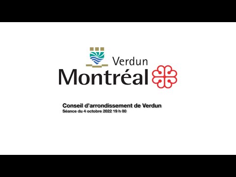 2022-10-04 Webdiffusion du conseil d'arrondissement de Verdun - Intégrale