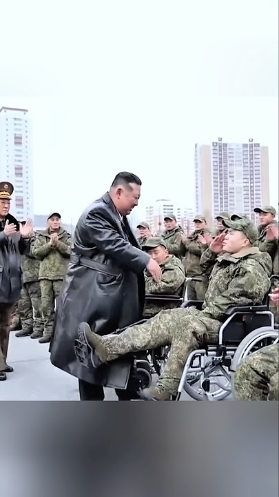 Chairman Kim Jong Un honored the soldiers returning from Russia. #kimjongun #northkorea #russia