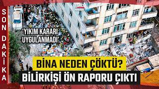 #SONDAKİKA | Çöken Binada Bilirkişi Ön Raporu Çıktı: Kaçak Kat için Yıkım Uygulanmadı - TGRT Haber