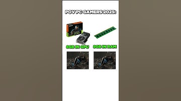 8GB IN GPU VS 8GB IN RAM IN 2025 #shorts #pcgaming #pc #graphicscard #gpu #gaming #comparison
