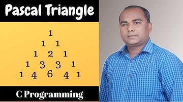 PASCAL Triangle Program in C in Hindi with explanation