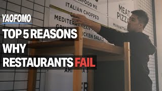 Top 5 Reasons Why Restaurants Fail