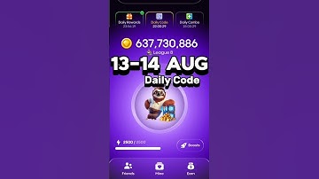 Gemz Daily Code 13-14 August #gemzdailycode #gemzcode #todaycode #gemz #gemzcoin #fypyoutube #fyp