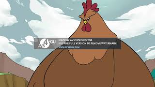 Super Chicken Z - 2D Animation Loop Fart V4