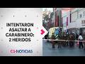 Carabinero de franco repelió asalto y dejó dos delincuentes heridos en Barrio Meiggs - CHV Noticias