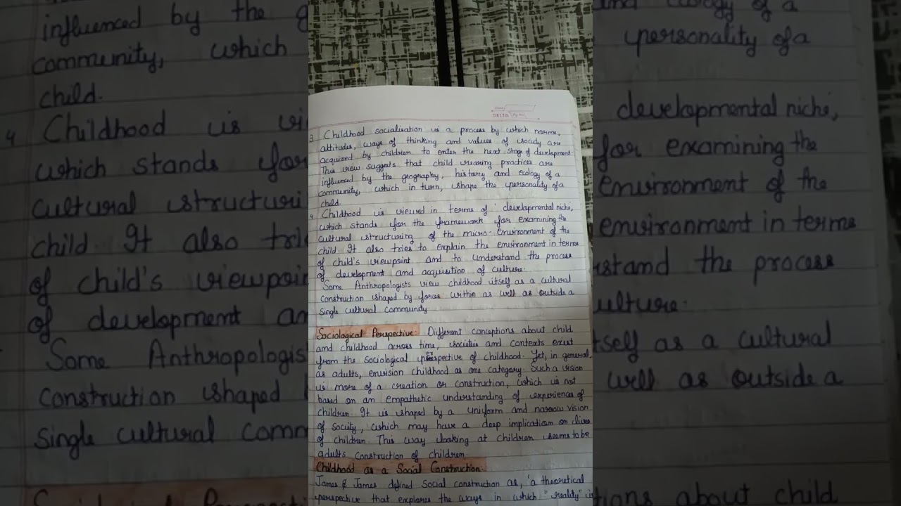 IGNOU: BES 121 Chapter 1: Childhood and Adolescence: Important question: part 1