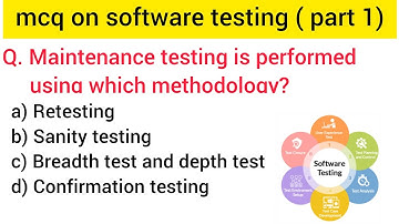 mcq on software testing | software testing mcq | software testing mcq questions and answers