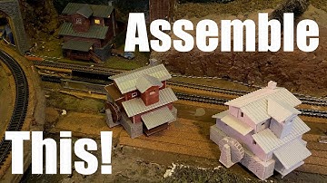 3D Printed Model Kit - Watermill - Assembly How To - Model Railroad Structure Kit Build Z, N, & HO