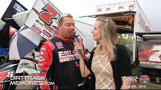 Jason Sides Interview - World Of Outlaws At I-96 Speedway 6-4-2016