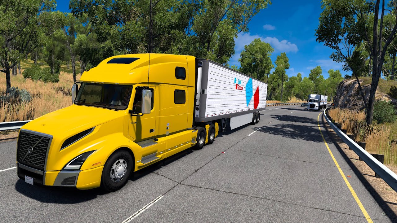 Relaxing California Highway Drive | ATS 1.56 | Volvo VNL 860 | TV Cargo