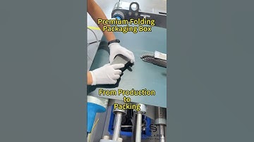 Folding Packaging Box Production | Automatic Machine Process & Quality Packaging Factory #packaging